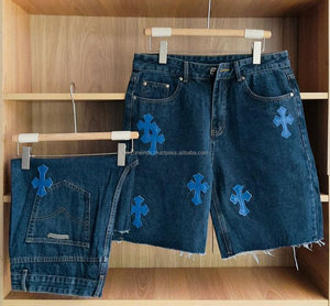Service OEM en gros – Shorts décontractés pour hommes, taille mi-haute, 100 % coton, couleur unie, brodés, séchage rapide, haute qualité, braguette boutonnée - Product Image 4