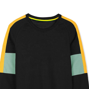 เสื้อสเวตเชิ้ตผู้ชายผ้าฟลีซลายทางหลากสี แขนยาว คอกลม สวมใส่สบาย เหมาะสำหรับฤดูหนาว ผลิตจากผ้า 100% - Product Image 4