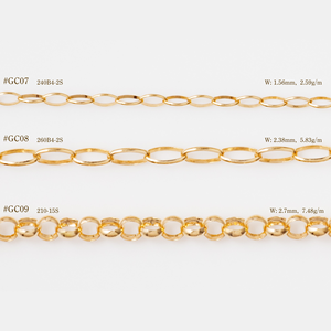 Chaîne Rolo en Or Massif Pt850/950/K18/K14/K10 de la marque Nakagawa Corporation Japon, disponible en OEM, avec breloque, collier tendance - Product Image 3