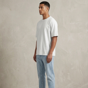 Men's <b>White</b> Oversized T-Shirt 100% Cotton Short Sleeve <b>Tee</b> Casual Wear O-Neck 100% Cotton T Shirts Men Tops - Product Image 3