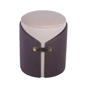 Two-Toned Brown Storage <b>Ottoman</b> or Vanity <b>Stool</b> for <b>Stools</b> & <b>Ottomans</b> - Product Image 5
