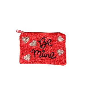 BE MINE Design Handcraft Bordado con cuentas Mini bolso con cremallera Lujo Elegante de moda y superior Lo último por Hiba Enterprises - Product Image 1