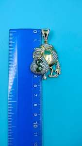 Colgante de Bolsa de Dinero con Moissanita Iced Out, Chapado en Oro, Estilo Hip Hop, Plata de Ley 925, Joyería Fina, Regalo para Amigos - Product Image 5