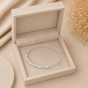 Exquisita Pulsera de Eslabones con Diamantes Heterogéneos Cultivados en Laboratorio, Joyería de Moda Única en Oro - Product Image 3