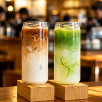 Boîte à gâteau transparente en PET avec couvercle entièrement ouvrable pour l'emballage de thé au lait, jus, smoothies et desserts, vente en gros personnalisée
