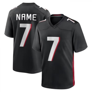 เสื้อฟุตบอลอเมริกันสีม่วงสำหรับผู้ชาย แขนสั้น คอวี ระบายความชื้นได้ดี หมายเลขทีม 9 พิมพ์ชื่อตามสั่ง - Product Image 6