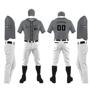 Uniforme de baseball personnalisé, maillot et pantalon d'équipe conçus pour la performance athlétique et les activités de match. - Product Image 1