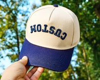 Gorra de Béisbol y Sombrero Deportivos Personalizados al por Mayor con Nombre y Logotipo Bordado en 3D de Alta Calidad, de 5 Paneles, en Tela de Algodón, Estilo Urbano