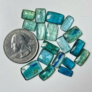 Kyanite naturelle multi-couleurs, taille rose, pierres précieuses en vrac, formes variées, pierres polies pour la fabrication de bijoux, vente en gros, pierres en vrac - Product Image 1