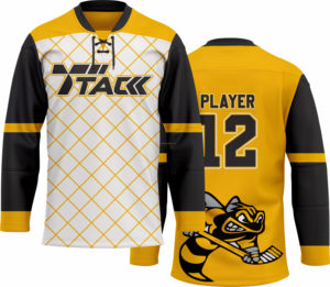 Custom High Quality 100% Polyester Ice Hockey Jersey Sublimation Jersey with OEM Service for Hockey <b>Players</b> - Product Image 1