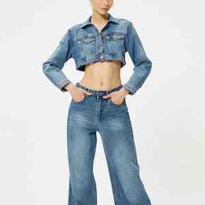 Tops de Mezclilla Personalizables al por Mayor para Mujer, Elegantes, Cómodos, de Alta Calidad, para las Cuatro Estaciones - Product Image 6