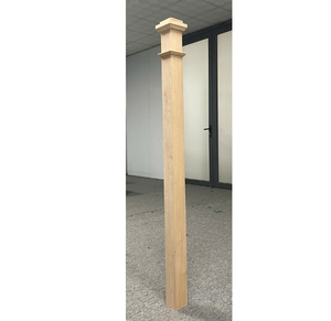 Factory Custom Stair Parts Traditional Poplar Newel <b>Post</b> 4075 FSC Certified For Staircase Building Material - Product Image 3