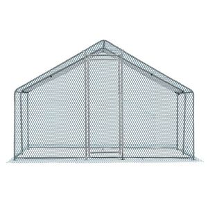 Pollaio Grande in Metallo 3x3 m con Copertura Impermeabile, Gabbia per Polli, Conigli, Gatti, Cani e Animali da Fattoria - Product Image 1