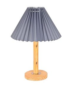 Lampe de table LED scandinave moderne en bois plissé pour chambre à coucher, chevet, bureau, avec éclairage ambiant chaud - Product Image 4
