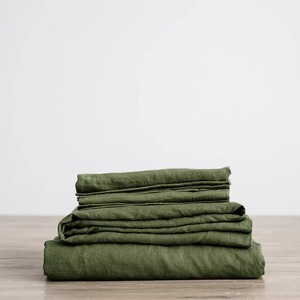 Hotel French Linen Bedsheet Luxury White Bedding Set <b>Bed</b> <b>Sheet</b> Set Queen King Bedding Sets - Product Image 5