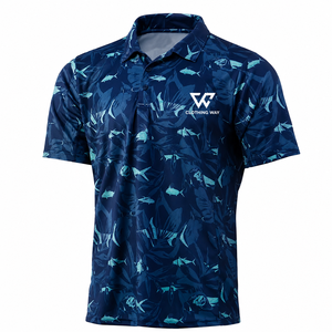Camiseta Polo de Pesca para Hombre, Manga Corta, Ligera, Secado Rápido, UPF 50, Spandex/Poliéster, Tallas Grandes, Logotipo Frontal, Venta al Por Mayor - Product Image 3