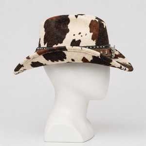 Sombrero de Vaquero de Cuero con Estampado de Vaca, Unisex, para Adultos, Estilo Casual para las Cuatro Estaciones, Bordado a Mano, AMS SPORTS INTL, 56-58 cm - Product Image 2