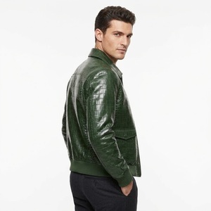 Chaqueta de Piel de Oveja Genuina de Alta Calidad para Hombre, Gruesa, Ecológica, Transpirable, Impermeable, Cortavientos, con Cierre Frontal y Personalizable - Product Image 3