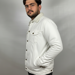 Veste en jean décontractée pour homme de haute qualité, style hip-hop, avec motif lettres, pour l'hiver - Product Image 3