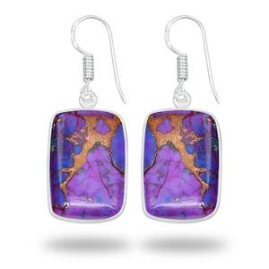 <b>Top</b> Selling Classic Cute Drop <b>Earrings</b> Multi Shape Cut Purple Turquoise Fine Dangle Engagement Party Anniversary Gifts - Product Image 3