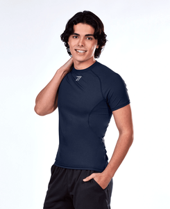 Sublimation <b>Compression</b> <b>Shirt</b> <b>Men</b> Adult Full Color Custom Logo Print 4-Way Stretch Breathable Polyester OEM Private Label - Product Image 3