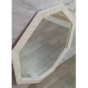 Miroir mural moderne en os incrusté, grande taille, pour mariage, salle de bain, salon, couloir et chambre à coucher – Décoration intérieure tendance - Product Image 3