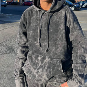 Ropa de calle, de lavado ácido de peso pesado Vintage sudaderas con capucha, 100% algodón, producto de venta de la mejor calidad, diseños OEM, Sudadera con capucha de lavado ácido - Product Image 5