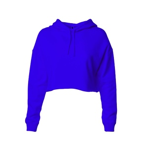 Sudadera con capucha para mujer, Top corto, venta al por mayor - Product Image 1