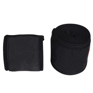 Breathable <b>Stretch</b> Quick Drying Cotton Boxing Hand <b>Wraps</b> with for Closure Unisex for Adults White and Black - Product Image 2