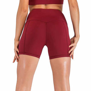Shorts de sport pour femmes à taille haute, personnalisables avec logo, pour l'entraînement, la gym, la course et le yoga – Prix de gros - Product Image 1