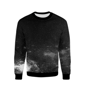 เสื้อสเวตเชิ้ตคอกลมโอเวอร์ไซส์พิมพ์ลายตัวอักษรตามสั่งสำหรับผู้หญิง ผ้าฝ้ายถักสำหรับฤดูใบไม้ร่วง ทรงปกติ แขนยาว สีขาวพิมพ์ข้อความสีเขียว - Product Image 2