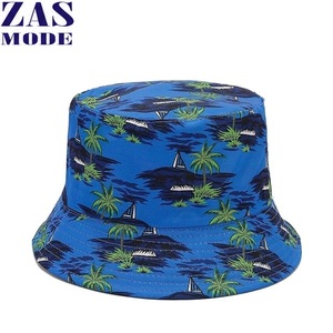 Wholesale Custom Men Women Cute Cartoon Pattern All Over Printing Double-sided Fisherman Cap Summer Sun Shade Bucket <b>Hat</b> - Product Image 1