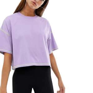 T-shirts personnalisés de haute qualité pour femmes, logo et design sur mesure, 100% coton respirant, écologiques, t-shirts unis pour femmes - Product Image 4