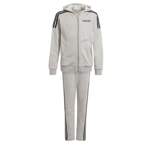 Survêtement de jogging décontracté à capuche 100 % coton avec cordon de serrage, motif uni, qualité supérieure, prix raisonnable, tendance du moment - Product Image 1