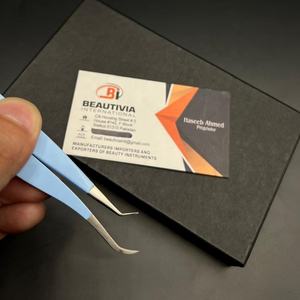 แหนบขนตาปลอมสีฟ้าคงทนแหนบยึดขนตาแบบโค้งแยกได้อย่างแข็งแรงและสมบูรณ์แบบ - Product Image 2