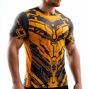 <b>Men's</b> Quick-Drying Soft Compression <b>Base</b> <b>Layer</b> Shirts 100% Polyester Workout Fitness Rash Guard <b>Men</b> - Product Image 2