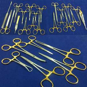 ชุดเครื่องมือผ่าตัดสัตว์เลี้ยงสำหรับทำหมันแมว 27 ชิ้น ด้ามจับสีทอง ผลิตจากเหล็กกล้า ยี่ห้อ Dentavex ได้รับการรับรองมาตรฐาน CE รับประกัน 2 ปี - Product Image 5