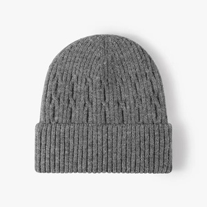 Bonnets en tricot avec laine épaisse, nouveaux bonnets chauds neutres pour hommes et femmes - Product Image 4