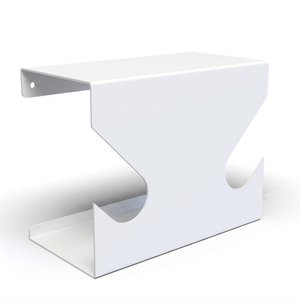 Mesa de Noche Contemporánea de Metal Negro con Marco en C para Sofá y Cabecera - Product Image 1