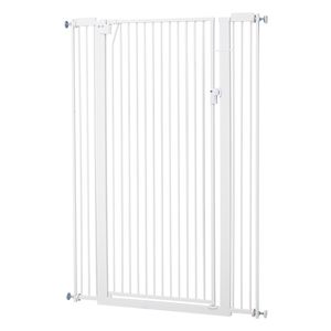 Cancelletto per Animali Domestici da 29-41 Pollici di Larghezza e 56 Pollici di Altezza per Gatti e Cani, Kit di Montaggio a Pressione, Finitura Solida Spessa 1,3 Pollici - Product Image 1
