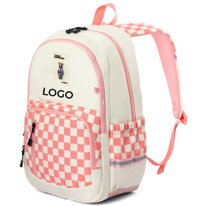 กระเป๋าเป้แฟชั่น Trust Defender 42x31x17 ซม. ลายตารางสีชมพู ช่องใส่ของหลายช่อง กระเป๋าเป้สะพายหลังสำหรับนักเรียนแบบ unisex - Product Image 1
