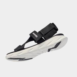 Sandalias Deportivas de Alta Calidad con Punta Abierta, Color Negro Completo, Casuales, Cómodas, con Correa de Talón Extraíble - Product Image 1