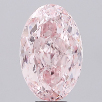 Diamant VS2 Clarity Excellent Polish IGI Certified CVD, diamant non monté, exportation supérieure, taille ovale, cultivé en laboratoire, rose intense fantaisie, MANYA