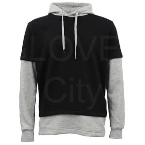 2025 hommes surdimensionné grande taille 100% coton mélangé 400G sweats à capuche de haute qualité Logo personnalisé brodé hiver uni teint - Product Image 6