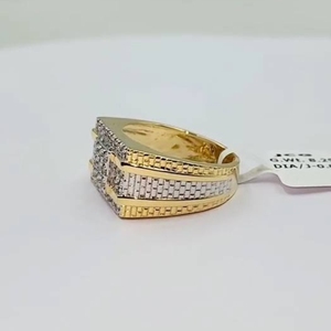 Elegante Anillo de Diamantes Naturales en Oro Amarillo de 14K, Certificado IGI, Claridad GH SI, Color G, Corte Brillante, Chapado en Rodio, Joyería Fina - Product Image 2