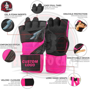 Guantes de Boxeo Transpirables de Malla con Gel, Guantes Interiores que Absorben el Sudor, Ajuste Cómodo y Acolchado para Entrenamientos Prolongados - Product Image 2