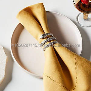 Elegant decorative <b>rustic</b> metal napkin ring for farmhouse <b>dining</b> <b>table</b> <b>settings</b> during family gatherings special celebrations - Product Image 1