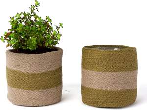 Panier en corde de jute naturelle, multi-usages, fait main, pour plantes succulentes, disponible chez l'exportateur - Product Image 4