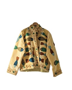 Women Embroidery Canvas Eco-Friendly <b>Quilted</b> Reversible Cotton Jacket-Wholesale Supplier From USA & China - Product Image 1