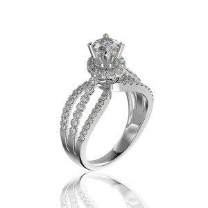 Wholesale Women's Jewelry 18K Solid Gold for Certified Natural Diamond Everyday Wear Royal <b>Ring</b> 5.4mm D/VVS2 Vietnam Glosbe Co - Product Image 1